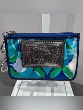 Vibrant Coach Poppy Wristlet card/key wallet